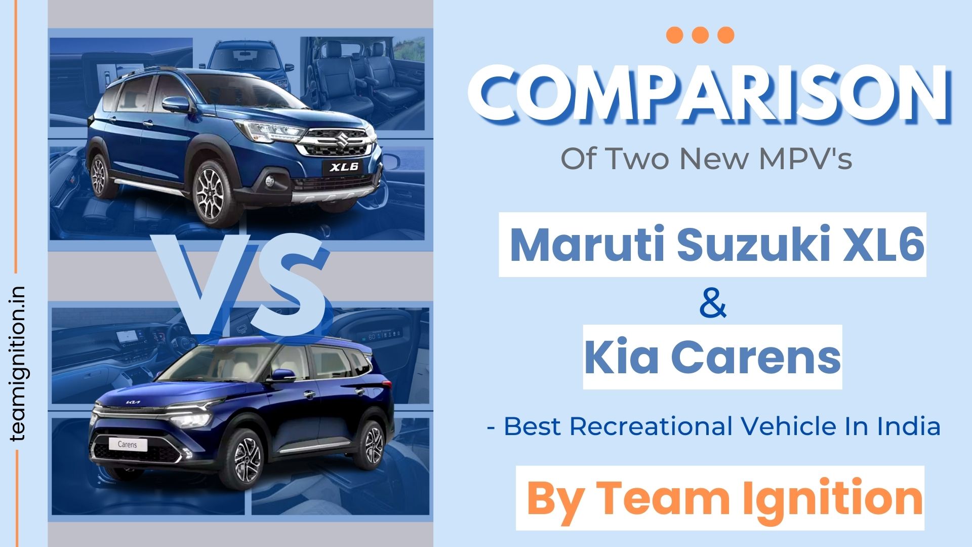 Kia Carens vs Maruti XL6 – Comparison