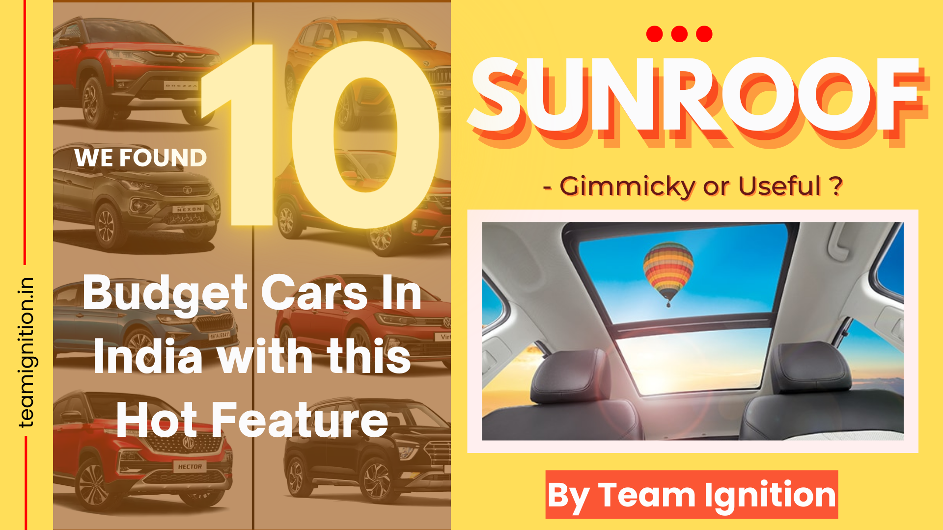 Sunroof – Gimmicky or Useful ?