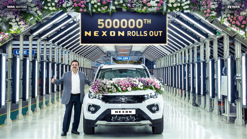 Tata Achieved 5 lakh Units Production milestone of Nexon