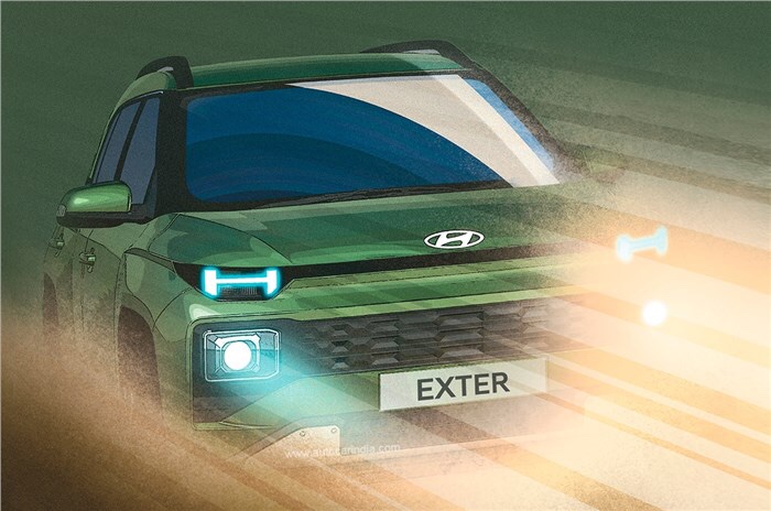 Hyundai Exter teased officially ahead of its launch in India