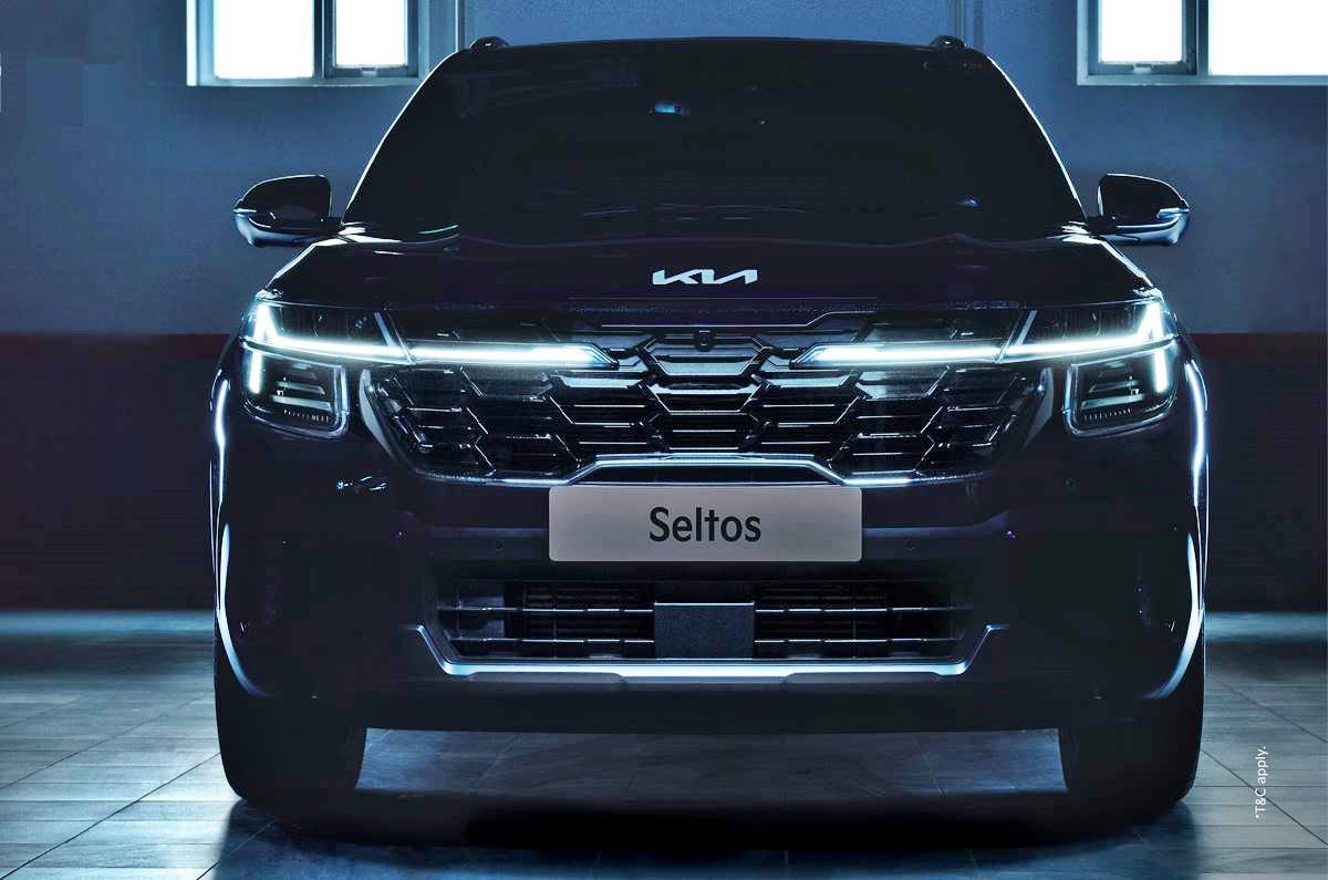 Kia Seltos facelift teased ; panoramic sunroof confirmed