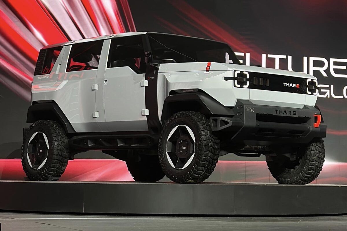 Mahindra Thar.e 5 Door Concept suv made its Global Debut