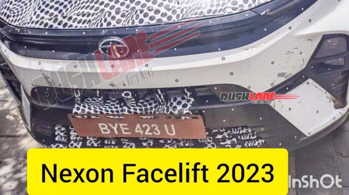 Upcoming Tata Nexon Facelift exterior design partially leaked ahead of its launch