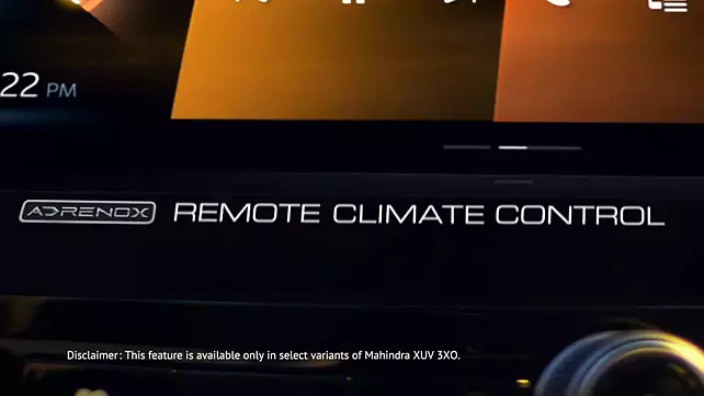 Mahindra XUV 3XO Remote Climate Control 